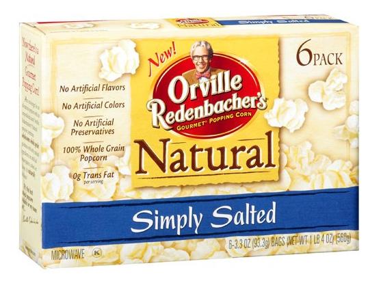 Image of Orville Redenbacher’s Natural popcorn