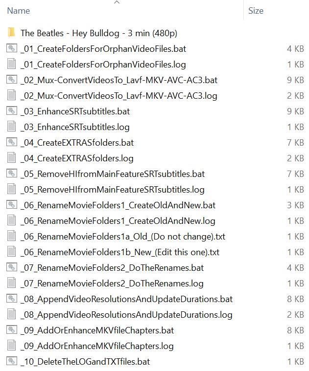 Screen dump #5 of “_LLBestVideoEnhancer” folder