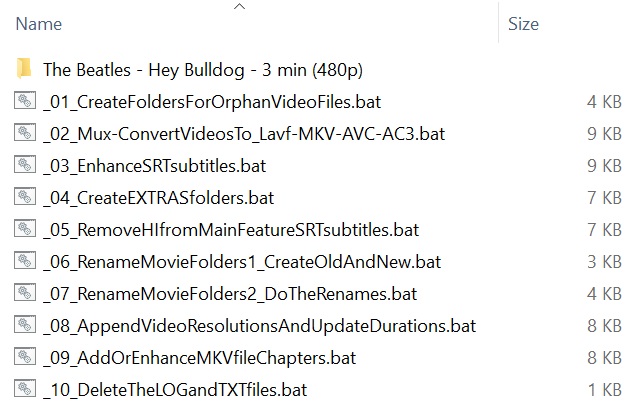 Screen dump #6 of “_LLBestVideoEnhancer” folder