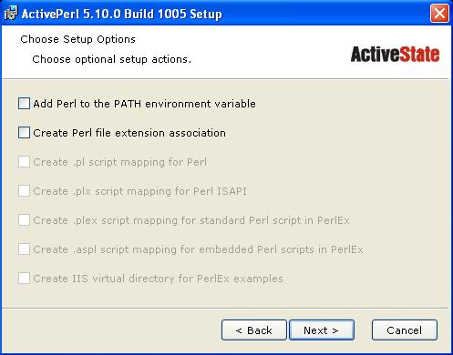 Screen dump of install, part 5