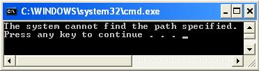 Screen dump of test, part 1