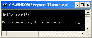 Screen dump of test, part 2
