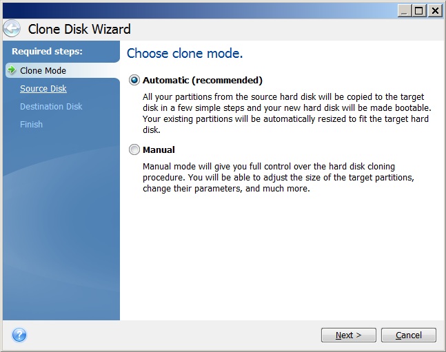 Image of DriveImage XML screen capture