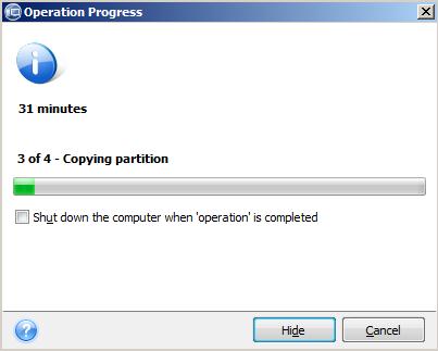Image of DriveImage XML screen capture